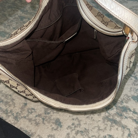 GUCCI Sherry Princy GG Pattern Shoulder Bag Canvas Leather Brown Italy - Picture 17 of 17